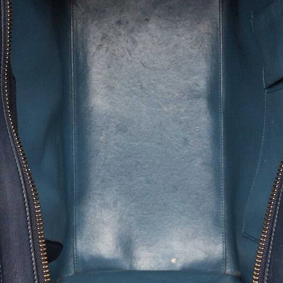 Celine Tri-Color Calfskin Leather Mini Luggage Tote Bag - Picture 8 of 10